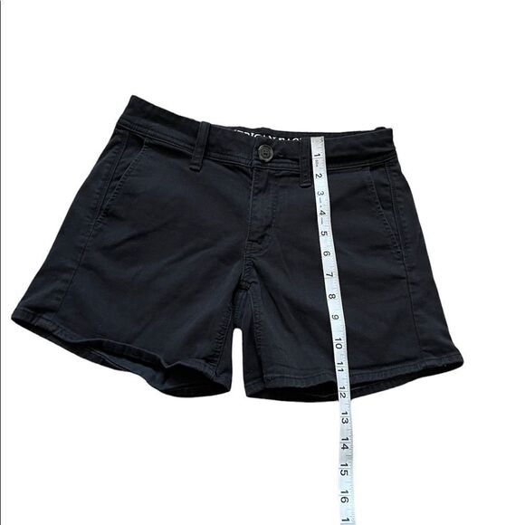 NWOT AMERICAN EAGLE Super Stretch Black Soft Modal Blend Short 00 - Picture 6 of 9